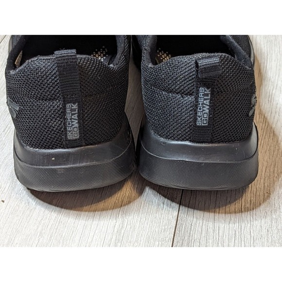 Skechers Womens 9.5 Go Walk Evolution Ultra Rapids Black Comfort Sneaker 15730 - Picture 4 of 8